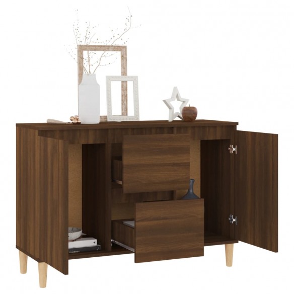 Buffet Chêne marron 103,5x35x70 cm Bois d'ingénierie