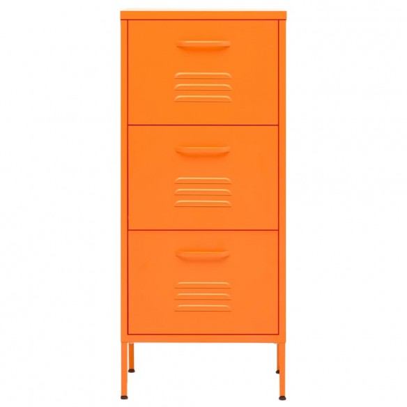 Armoire de rangement Orange 42,5x35x101,5 cm Acier