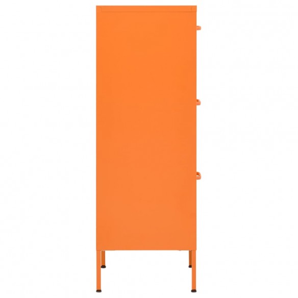 Armoire de rangement Orange 42,5x35x101,5 cm Acier