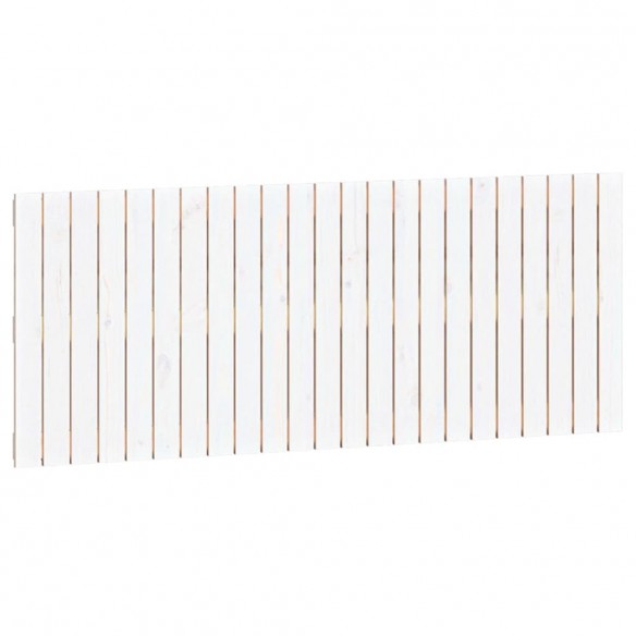 Tête de lit murale Blanc 147x3x60 cm Bois massif de pin