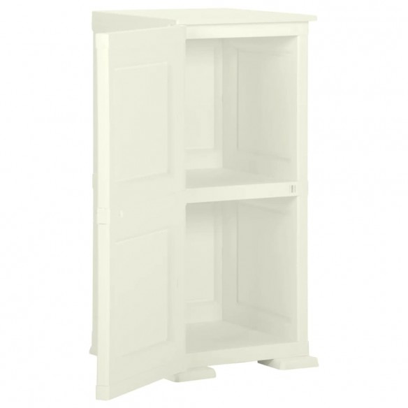 Armoire plastique 40x43x85,5 cm design bois glace à la vanille