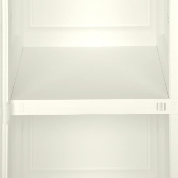 Armoire plastique 40x43x85,5 cm design bois glace à la vanille