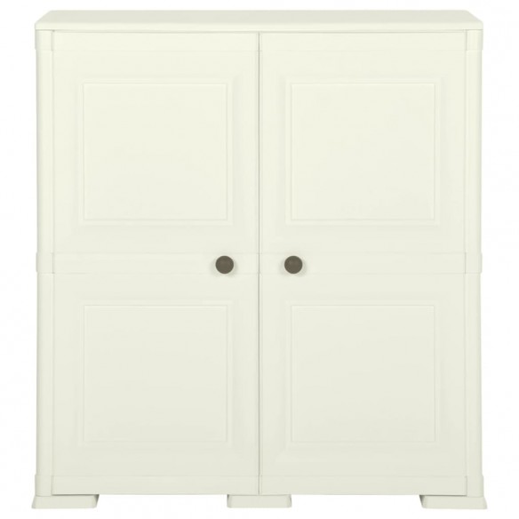 Armoire plastique 79x43x85,5 cm design bois glace à la vanille