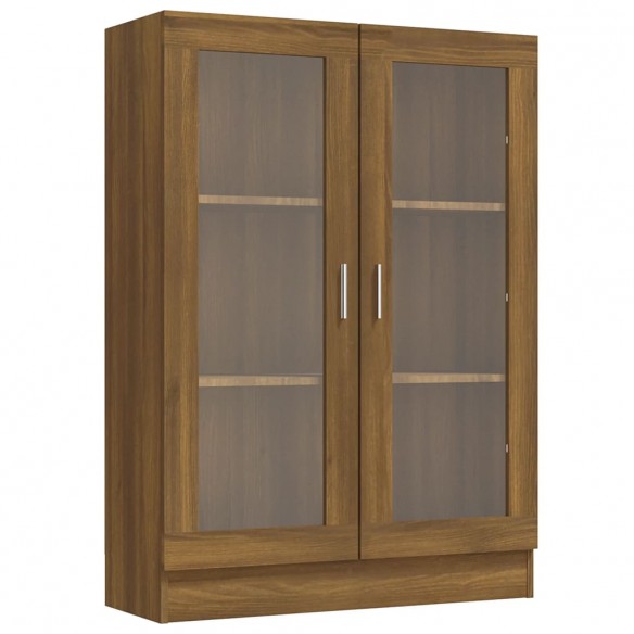 Armoire à vitrine Chêne marron 82,5x30,5x115cmBois d'ingénierie