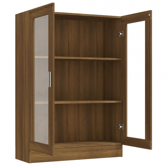 Armoire à vitrine Chêne marron 82,5x30,5x115cmBois d'ingénierie