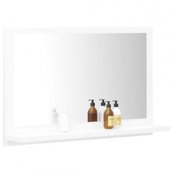 Miroir de salle de bain Blanc 60x10,5x37 cm Aggloméré