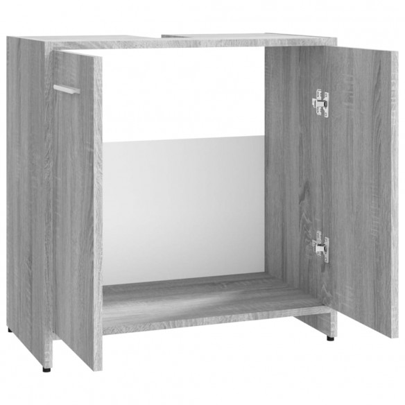 Armoire de bain Sonoma gris 60x33x60 cm Bois d'ingénierie