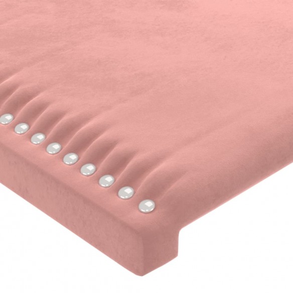 Tête de lit Rose 100x5x78/88 cm Velours