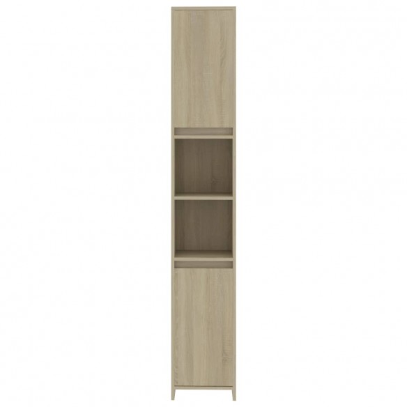 Armoire de salle de bain Chêne sonoma 30x30x183,5 cm Aggloméré