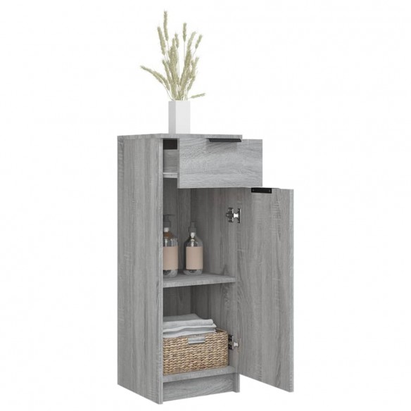 Armoire de bain Sonoma gris 32x34x90 cm Bois d'ingénierie