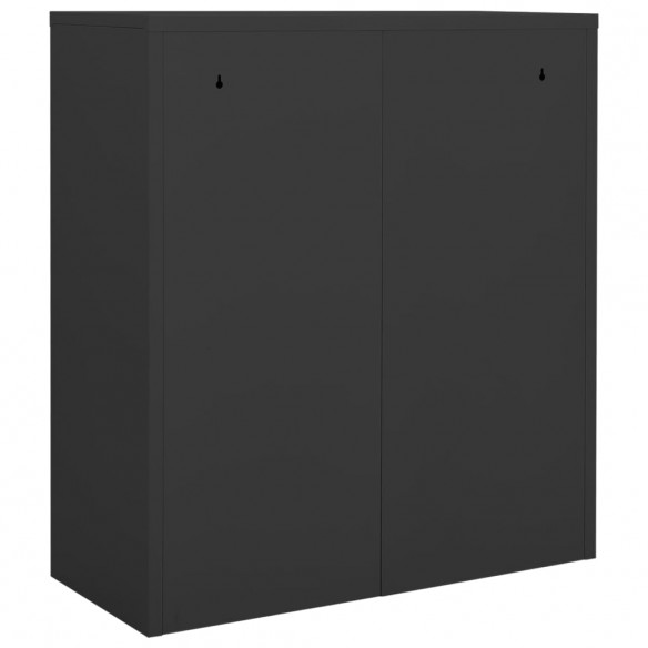 Armoire de bureau Anthracite 90x40x102 cm Acier