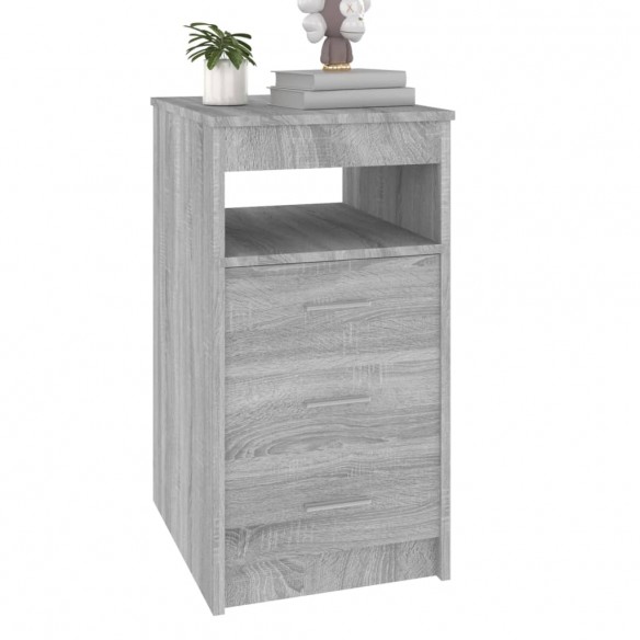 Armoire à tiroirs Sonoma gris 40x50x76 cm Bois d'ingénierie