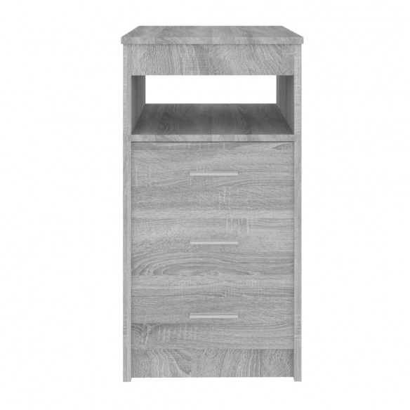 Armoire à tiroirs Sonoma gris 40x50x76 cm Bois d'ingénierie