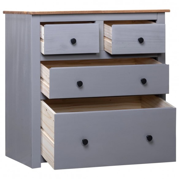 Buffet Gris 80x40x83 cm Pin Gamme Panama