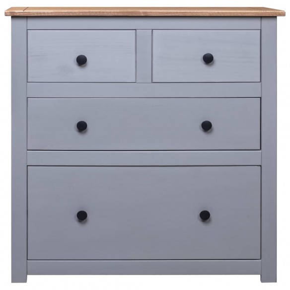 Buffet Gris 80x40x83 cm Pin Gamme Panama