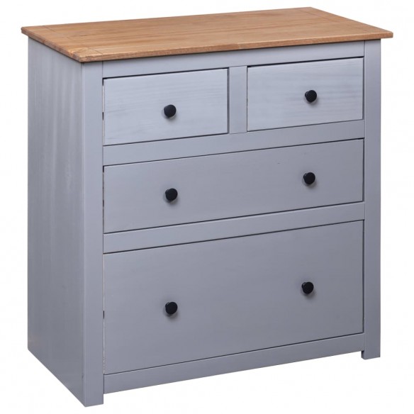 Buffet Gris 80x40x83 cm Pin Gamme Panama