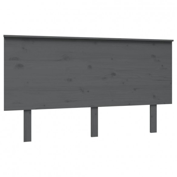 Tête de lit Gris 144x6x82,5 cm Bois massif de pin