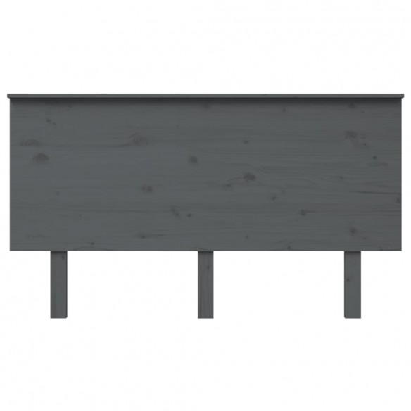 Tête de lit Gris 144x6x82,5 cm Bois massif de pin