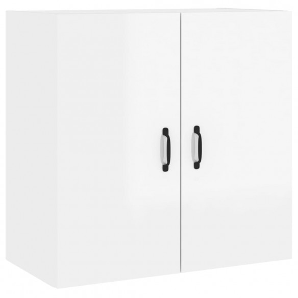 Armoire murale Blanc brillant 60x31x60 cm Bois d'ingénierie