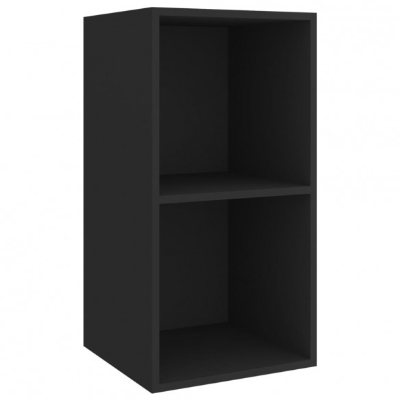 Ensemble de meubles TV 4 pcs Noir Bois d'ingénierie