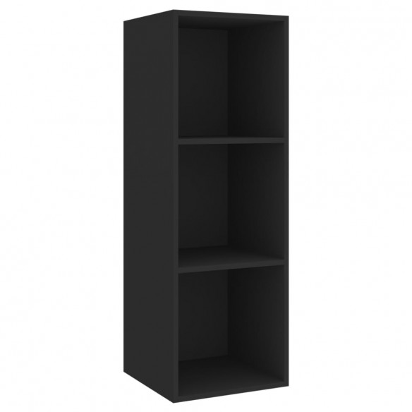 Ensemble de meubles TV 4 pcs Noir Bois d'ingénierie