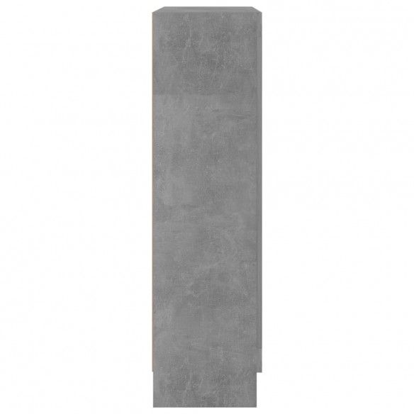 Armoire à vitrine Gris béton 82,5x30,5x115 cm Aggloméré