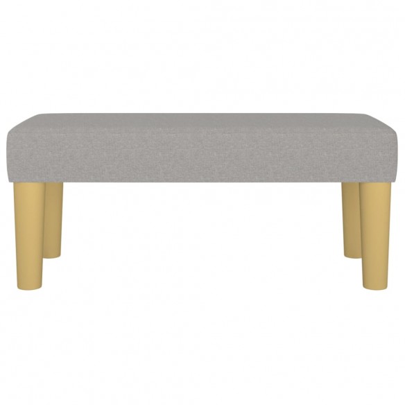 Banc Gris clair 70x30x30 cm Tissu