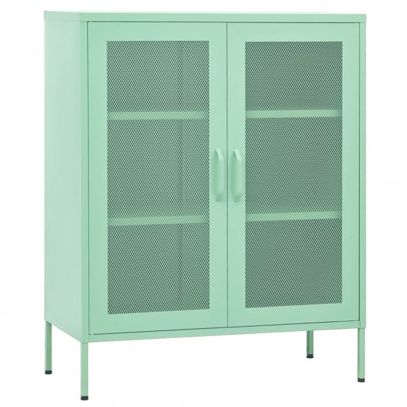 Armoire de rangement Vert menthe 80x35x101,5 cm Acier