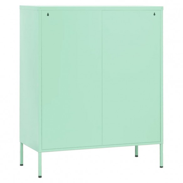 Armoire de rangement Vert menthe 80x35x101,5 cm Acier