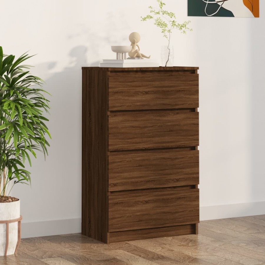 Buffet Chêne marron 60x35x98,5 cm Bois d'ingénierie