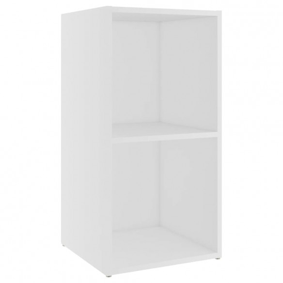 Meubles TV 2 pcs Blanc 72x35x36,5 cm Aggloméré