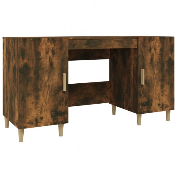 Bureau Chêne fumé 140x50x75 cm Bois d'ingénierie