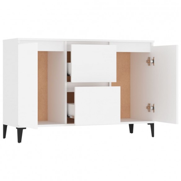 Buffet Blanc 104x35x70 cm Aggloméré