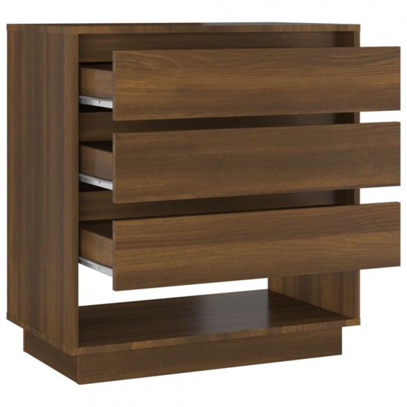 Buffet Chêne marron 70x41x75 cm Bois d'ingénierie