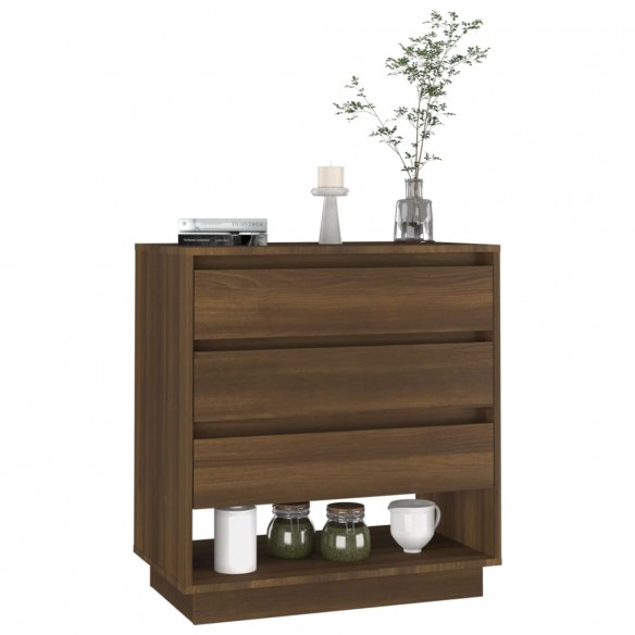 Buffet Chêne marron 70x41x75 cm Bois d'ingénierie