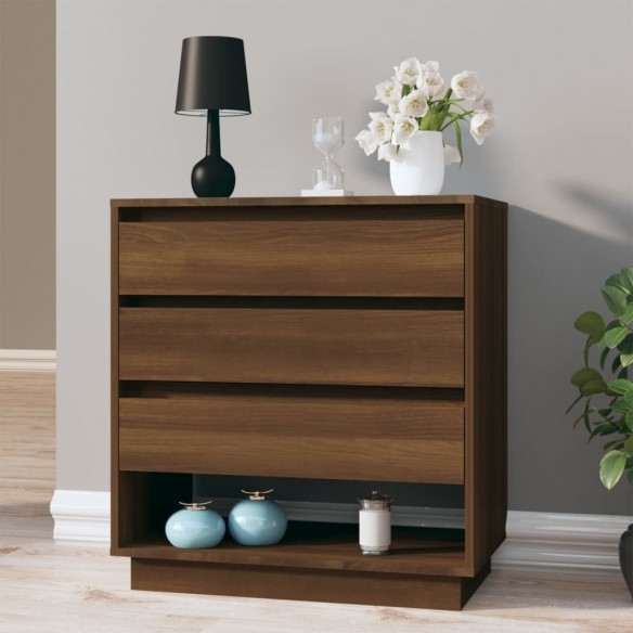 Buffet Chêne marron 70x41x75 cm Bois d'ingénierie