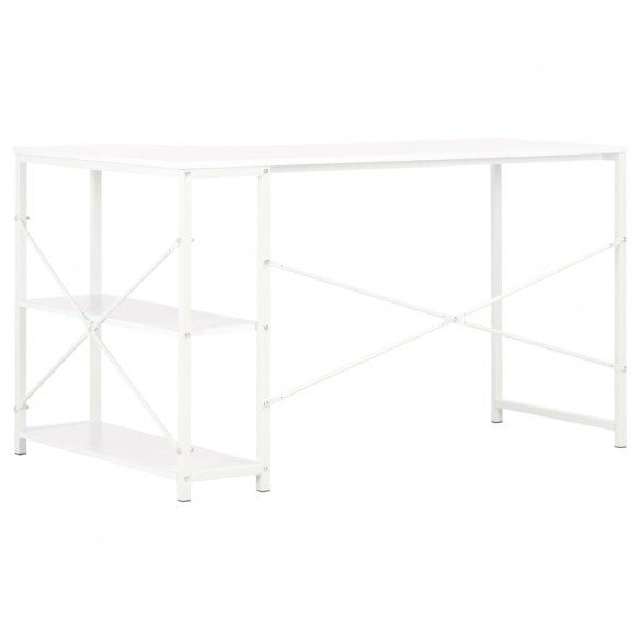 Bureau d'ordinateur Blanc 120 x 72 x 70 cm