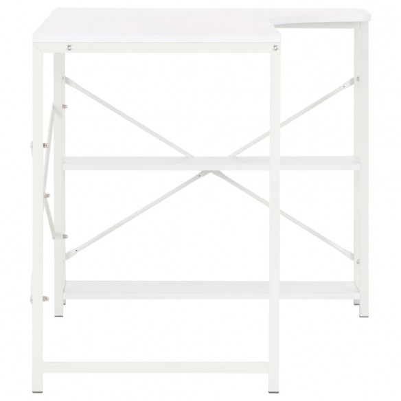 Bureau d'ordinateur Blanc 120 x 72 x 70 cm