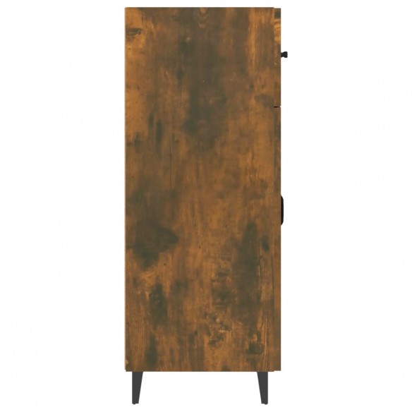 Buffet chêne fumé 69,5x34x90 cm bois d'ingénierie