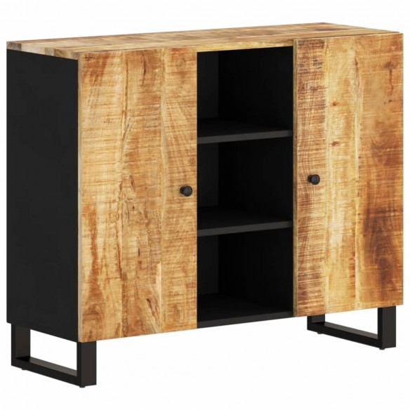 Buffet avec 2 portes 90x33x75 cm bois massif de manguier