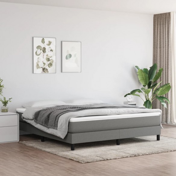 Matelas de lit à ressorts ensachés Gris foncé 180x200x20 cm