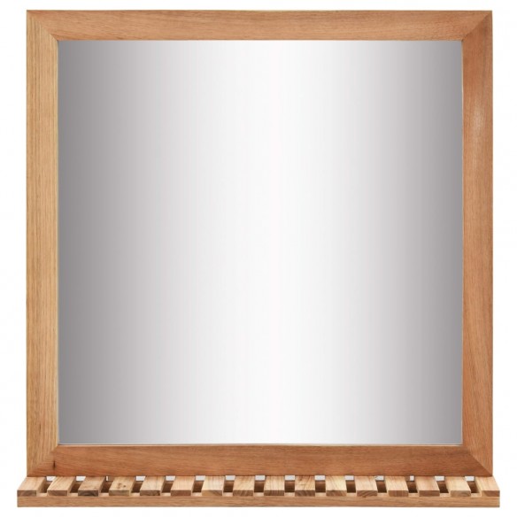 Miroir de salle de bain 60 x 12 x 62 cm Bois de noyer massif