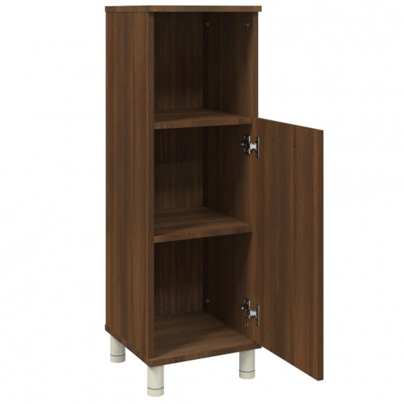 Armoire de bain Chêne marron 30x30x95 cm Bois d'ingénierie