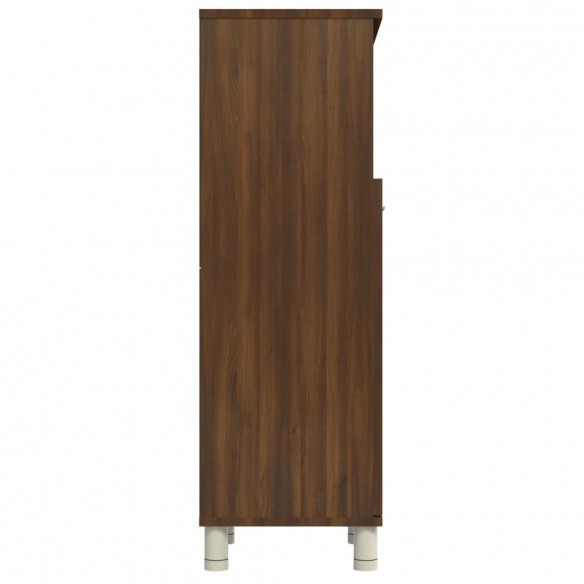 Armoire de bain Chêne marron 30x30x95 cm Bois d'ingénierie