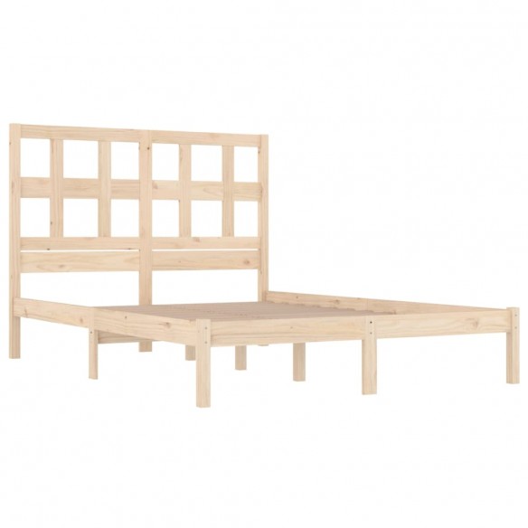 Cadre de lit Bois de pin massif 140x190 cm