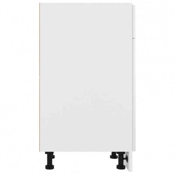 Armoire de plancher Blanc brillant 50x46x81,5 cm Aggloméré