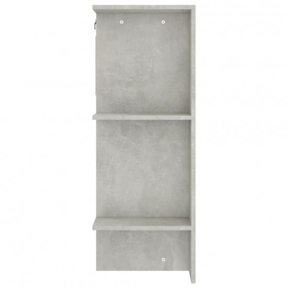 Armoires de couloir 2 pcs Gris béton Bois d'ingénierie