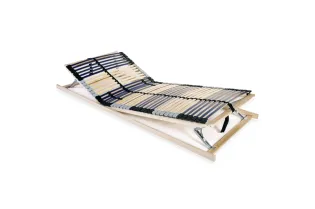 Sommier à lattes avec 42 lattes 7 zones 90 x 200 cm