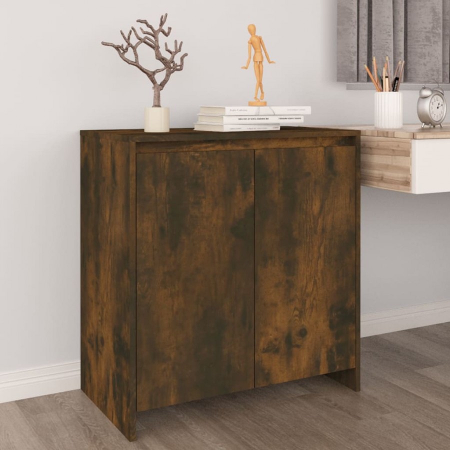 Buffet Chêne fumé 70x41x75 cm Bois d'ingénierie