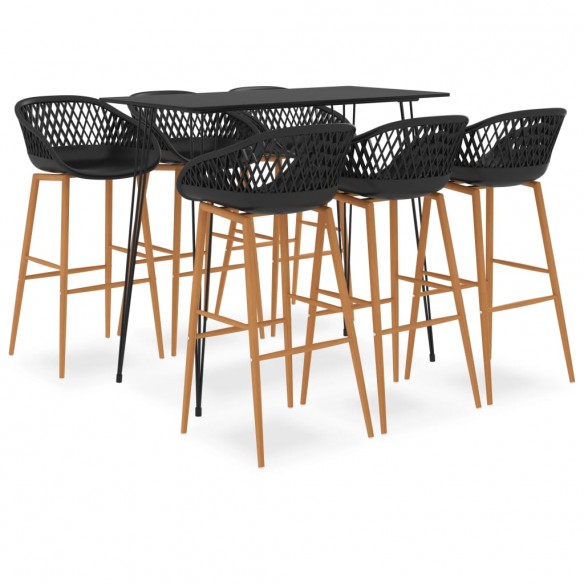 Ensemble de bar 7 pcs Noir